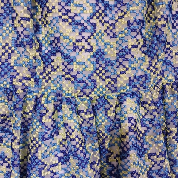 Tracy Reese 125966 Womens  Spaghetti  Trap Multicolor Fit and Flare dress size L - Picture 6 of 6